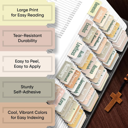 Tab & Verse – Boho Solid Color Bible Tabs