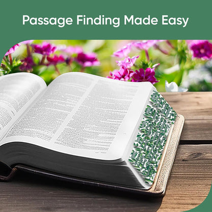 Tab & Verse – Deep Green Leaves Bible Tabs