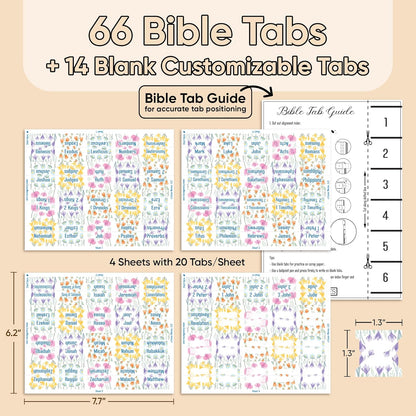 Tab & Verse – Pastel Petals Flower Bible Tabs