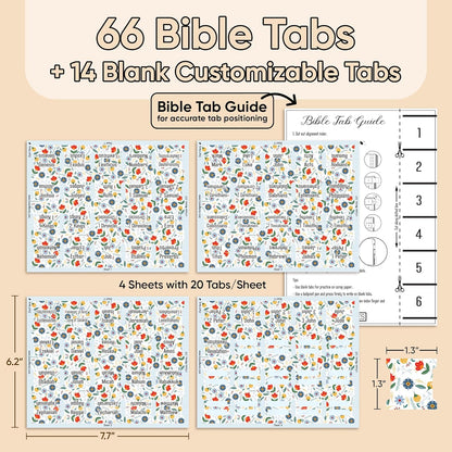 Tab & Verse – Bold Blooms Flower Bible Tabs