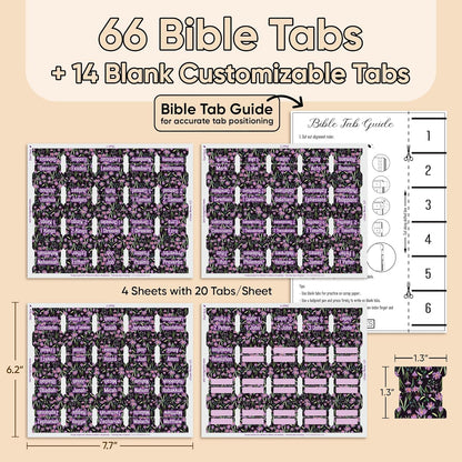 Tab & Verse – Purple Crocuses Flower Bible Tabs