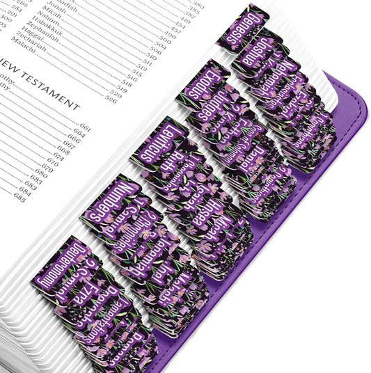 Tab & Verse – Purple Crocuses Flower Bible Tabs