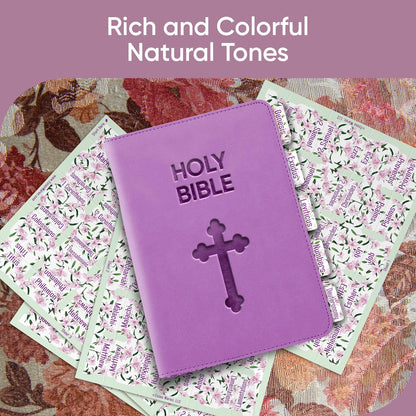 Tab & Verse – Pink Easter Lilies Flower Bible Tabs