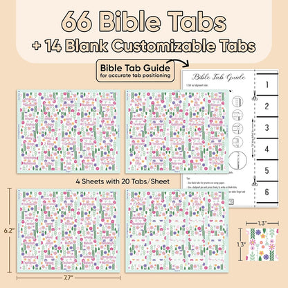 Tab & Verse – Spring Pink Flowers Bible Tabs