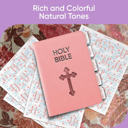 Tab & Verse – Rosy Pink Flowers Bible Tabs
