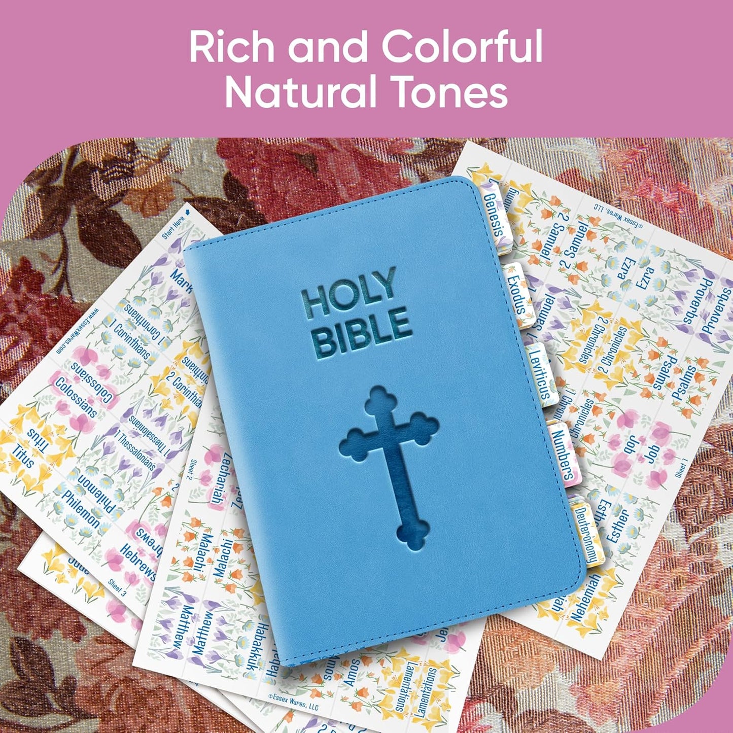 Tab & Verse – Pastel Petals Flower Bible Tabs