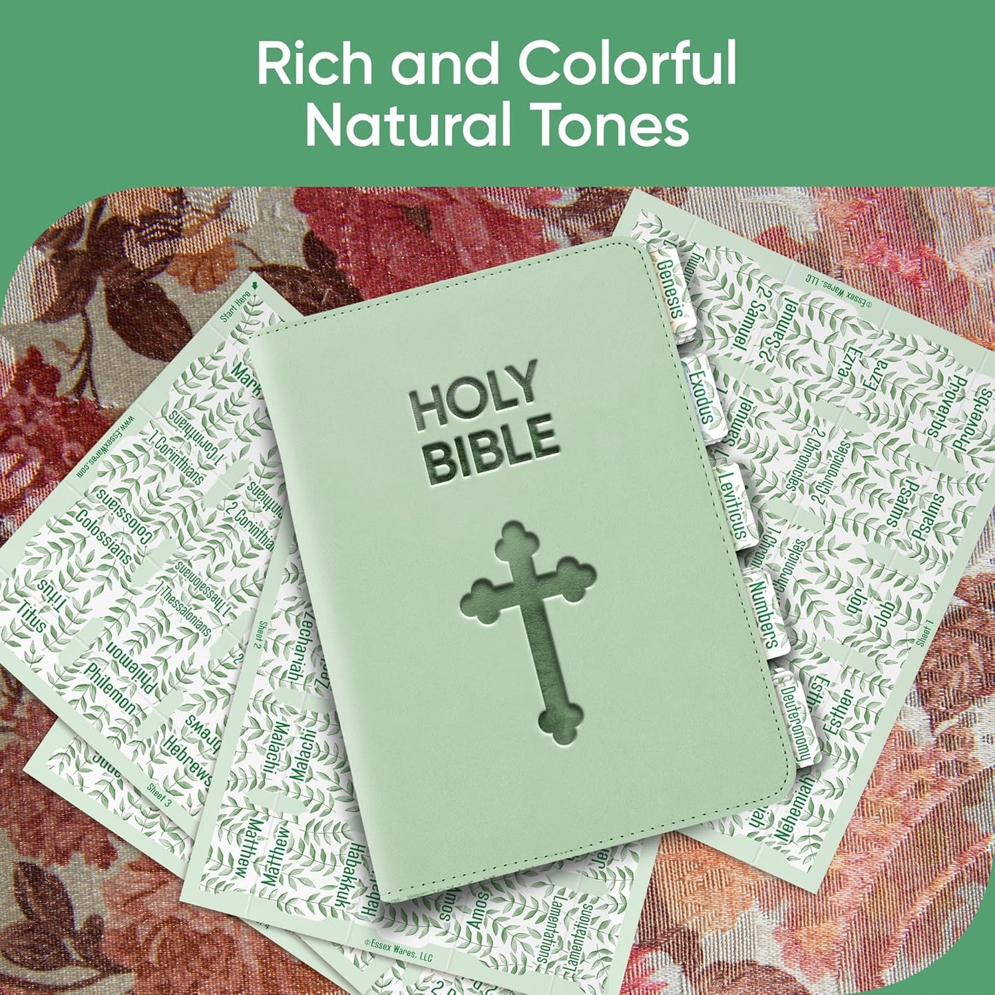 Tab & Verse – Light Green Branches Bible Tabs