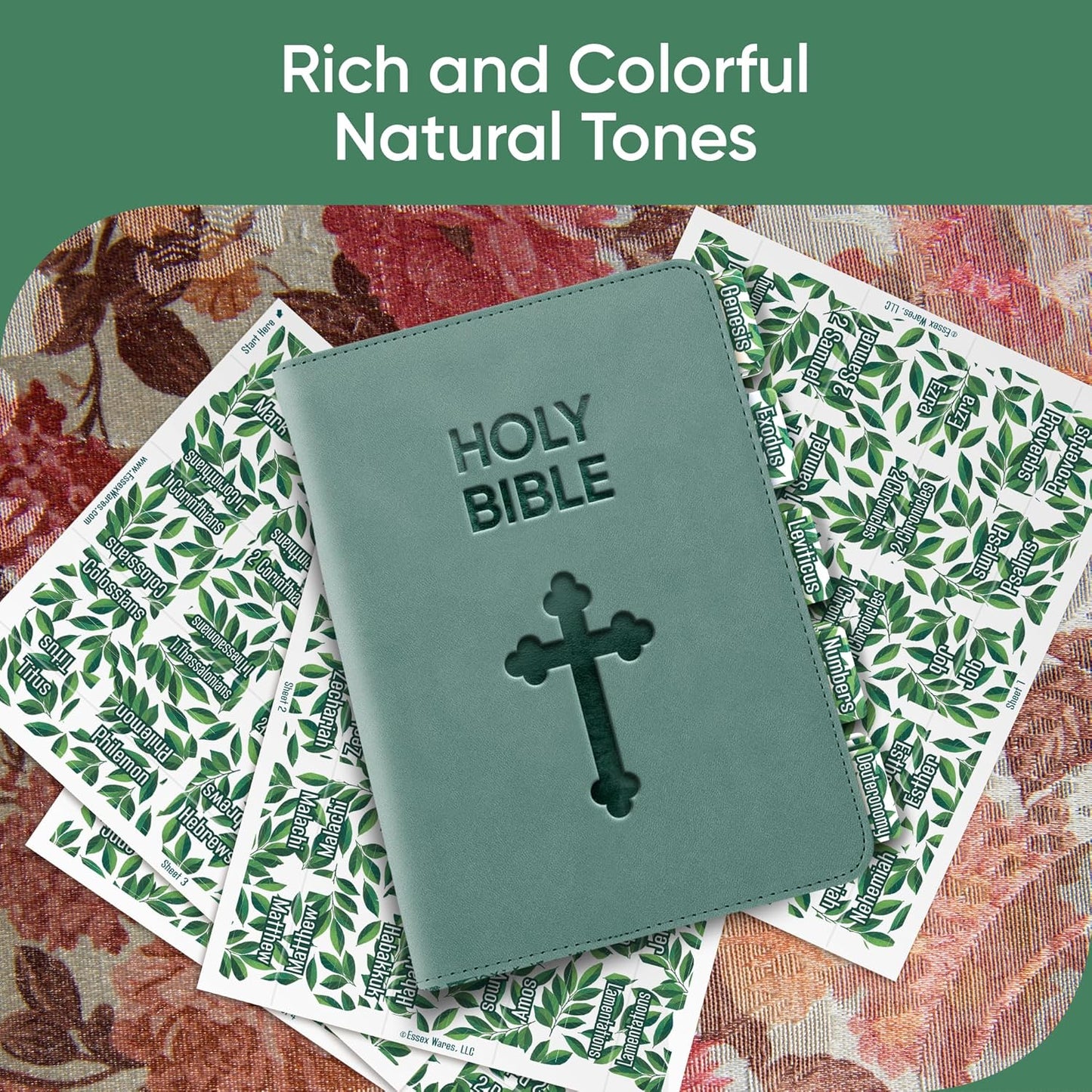 Tab & Verse – Deep Green Leaves Bible Tabs