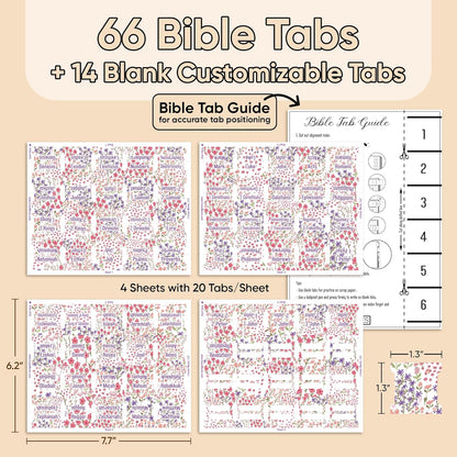 Tab & Verse – Pink & Purple Flowers Bible Tabs