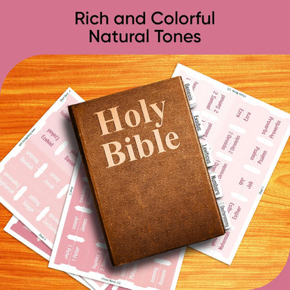 Tab & Verse – Pink Solid Color Bible Tabs