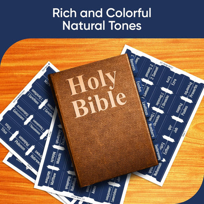 Tab & Verse – Navy Blue Solid Color Bible Tabs