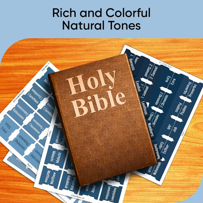 Tab & Verse – Winter Blues Solid Color Bible Tabs