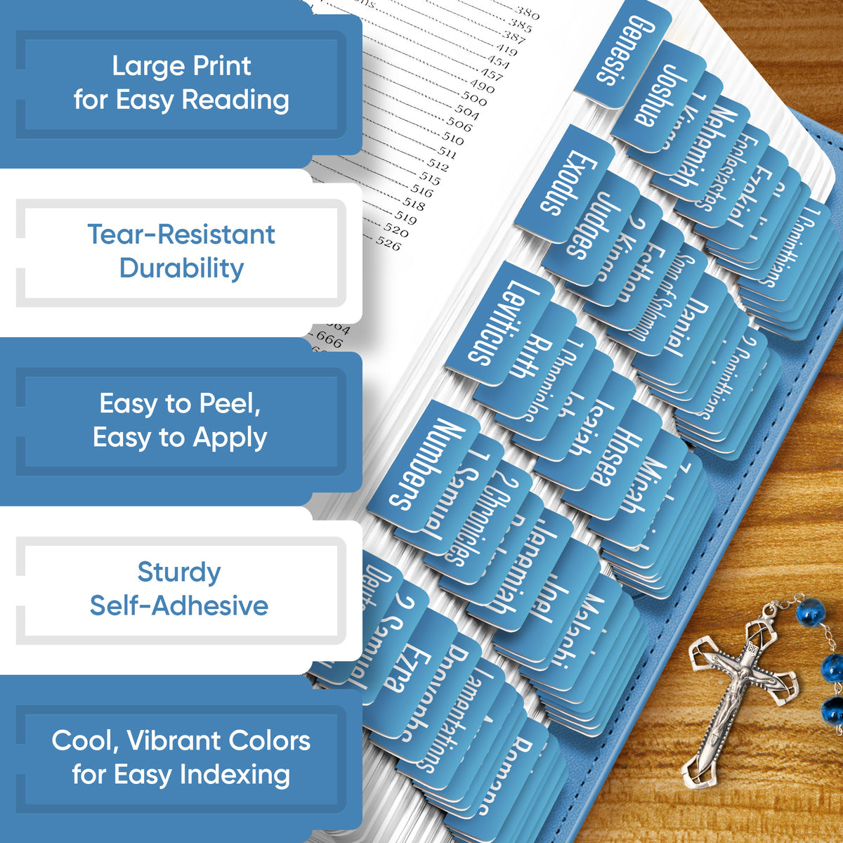 Tab & Verse –  Blue Steel Monochrome Bible Tabs