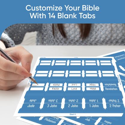 Tab & Verse –  Blue Steel Monochrome Bible Tabs