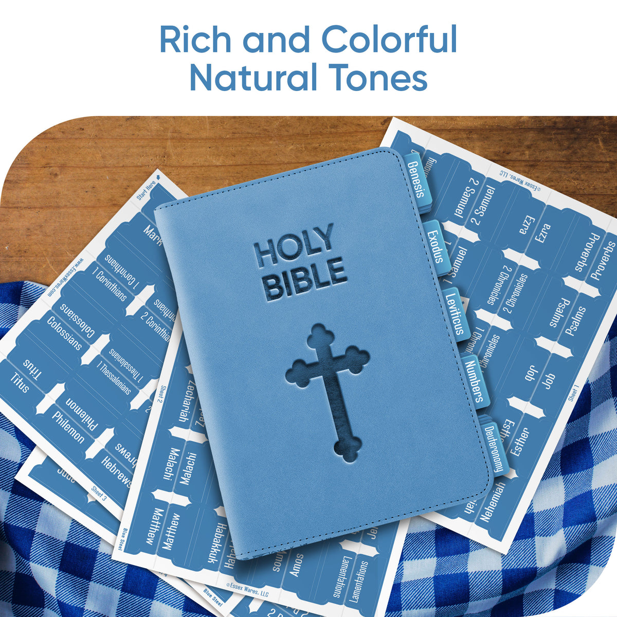 Tab & Verse –  Blue Steel Monochrome Bible Tabs