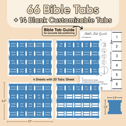 Tab & Verse –  Blue Steel Monochrome Bible Tabs