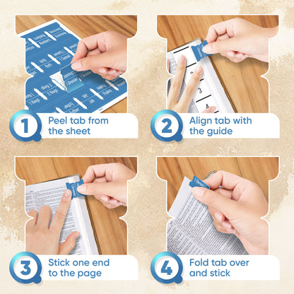 Tab & Verse –  Blue Steel Monochrome Bible Tabs