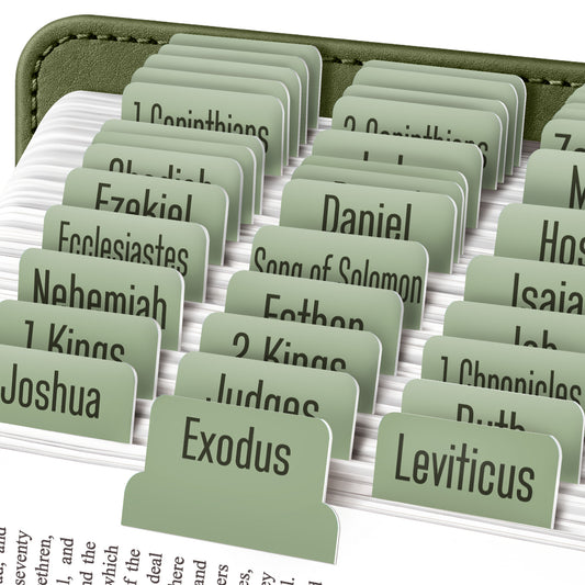Tab & Verse – Green Sage Monochrome Bible Tabs