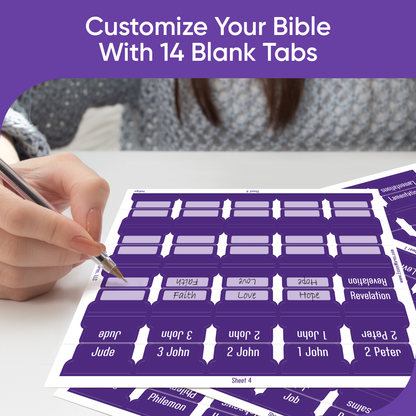 Tab & Verse – Indigo Monochrome Bible Tabs