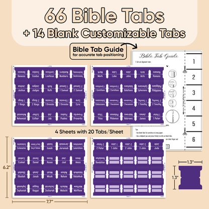 Tab & Verse – Indigo Monochrome Bible Tabs