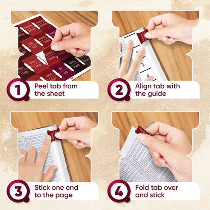 Tab & Verse – Black Cherry Pink Bible Tabs